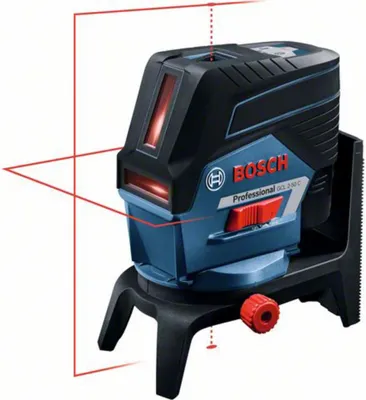 Zdjęcie produktu dla Bosch GCL 2-50 C, 20 m, 0,3 mm/m, 4°, 50 m, Czerwony, 650 nm (<1 mW)