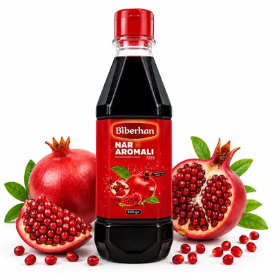 Produktbild von Granatapfel Sauce 500g – Würzige Fruchtsauce mit Granatapfelgeschmack, KI-generiertes Bild