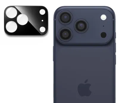 Zdjęcie produktu dla Techsuit Full Camera Glass szkło na obiektyw do iPhone 17 Pro - czarne