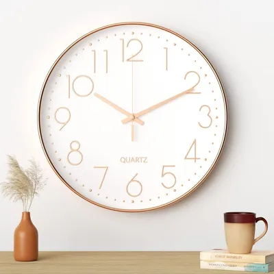 Produktbild von Moderne Wanduhr, schlichtes Design, 30 cm