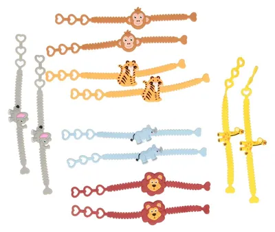 Produktbild von Armband „Wilde Tiere“, 12er-Set