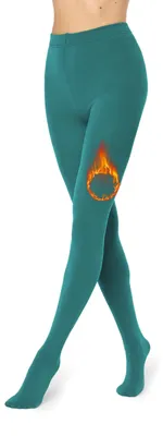 Produktbild von Merry Style Thermo Strumpfhose Damen Winter Gefütterte Strumpfhose MS-ATX-442 (Smaragd, 3XL/4XL) .
