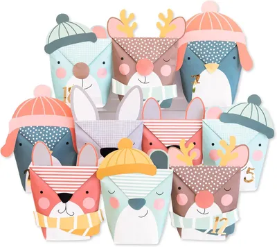 Image de Animaux d'hiver - Sachets avec des éléments en relief