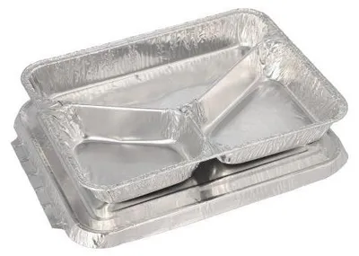 Produktbild von Papstar 14507, Silber, Aluminium, 225 mm, 177 mm, 30 mm, 50 Stück(e)