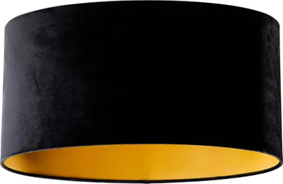 Produktbild von Samtlampenschirm schwarz oval 50/33/25