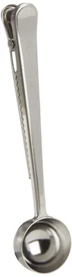 2-in-1 Edelstahl-Servierlöffel, 3er-Set mit Klemmen