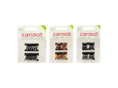 Productafbeelding van Zansot sponzen voor het haar, Classic, klein, 1,5 cm, 3 stuks: glanzend + mat + schildpadprint