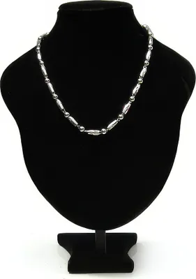 Produktbild von Schmuckbüste Schmuckhalter Schmuckständer Samt schwarz 26cm
