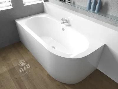 Produktbild von Wanna Akrylowa Zestaw 4w1 Asymetryczna 170x75 Lewa Biała + Obudowa Akrylowa, Nowoczesny Premium Syfon i Nogi (stelaż) w komplecie | BADLAND AVITA