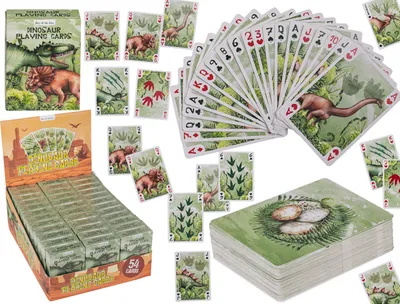 Produktbild von OOTB Spielkarten Dinosaurier ca. 57 x 87 cm