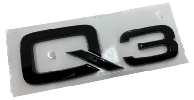 Productafbeelding van Embleem/Logo in zwart, origineel, voor Audi Q3 8U, Black Edition