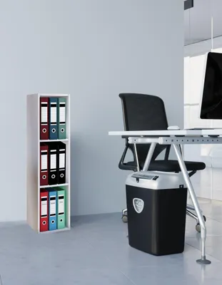 Produktbild von VCM Büro-Regal "Offas" H 115 x B 34 x T 29 cm, Farbe Weiß