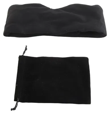 Image de Masque de sommeil confortable et respirant, bandeau réglable, noir