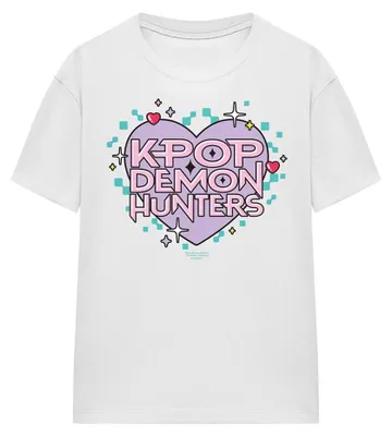 Obrázek produktu pro Tričko "K-Pop Demon Hunters" pro dámy, model TV42880 (velikost XXL), barva bílá