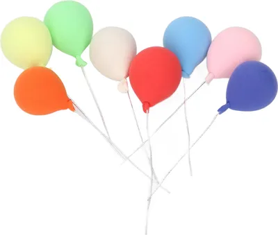 Produktbild von 8 Stück 1:12 Puppenhaus-Miniatur-Ballon, hohe Simulation, handgefertigte Landschaftsornamente für Gartendekorationen