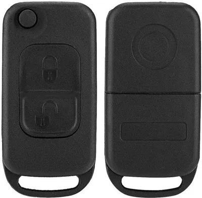 Immagine prodotto di Portachiavi con telecomando - Custodia a conchiglia con 2 pulsanti - Pellicola protettiva - Antifurto - Resistente agli urti - Design personalizzabile - Chiavi auto