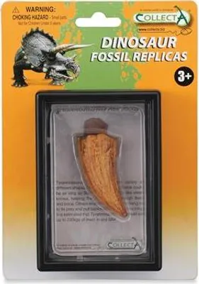 Produktbild von Collecta Dinosaurier Spielzeug - Geschenkset T-Rex Zahn orange prähistorisch