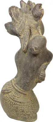 Produktbild von Dewi Tara Büste Stein-Figur Gartenfigur Asiatische Skulptur Garten Lavastein 30 cm