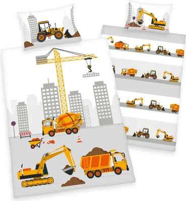 Produktbild von Jana Bettwäsche 100 x 135/40 x 60 cm, Baustelle