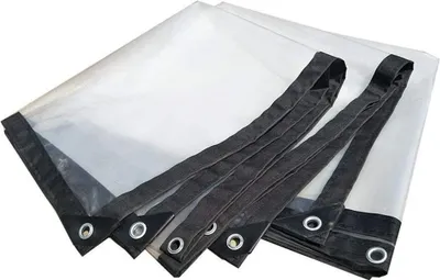 Produktbild von Wasserdichte Plane mit Ösen, Schutzplane, transparente Stoffplane, Holzplane, faltbar, Pflanzendach, Regenschutz, Plane
