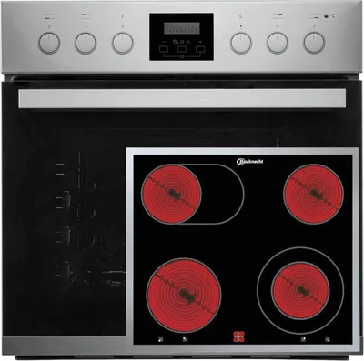 Produktbild von Bauknecht HEKO PROFI 3500 (HVS3 TH8V2 IN + CHR 9642 IN), Zonen-Induktionskochfeld, 4 Zone(n), Keramik, Schwarz, Berührung, 58 cm