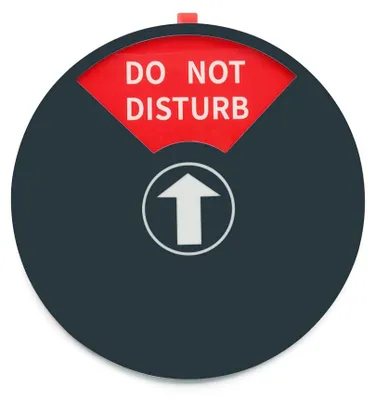 Imagen del producto de Panel de privacidad de 20 cm para puerta de oficina – Señalización "No molestar" y "En reunión"