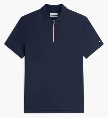 Produktbild von TOMMY HILFIGER MW0MW43269 LIQUID Baumwolle ZIP REG PO Blau