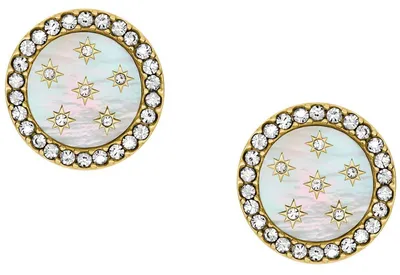 Immagine prodotto di Fossil JF04868710 Orecchini a bottone da donna Oro bianco