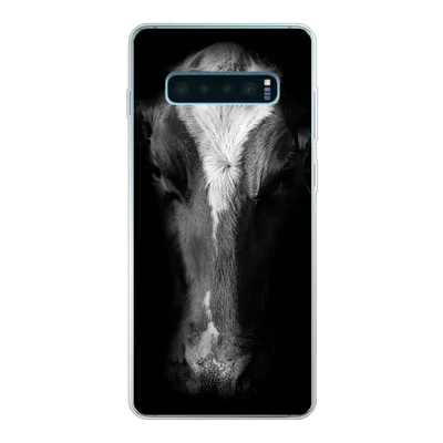 Produktbild von MuchoWow® Handyhülle Schutzhülle Hülle für Samsung Galaxy S10 Lite Kuh - Tiere - Schwarz Silikon Softcase Handy Hülle - Schutz