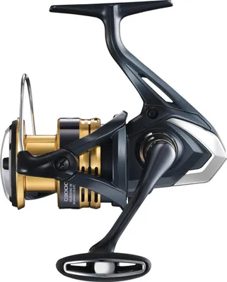 A studio shot of a fishing reel.
