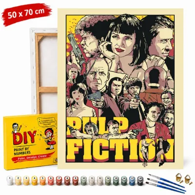 Obrázok produktu pre Obraz na maľovanie podľa čísel s rámom Pulp Fiction 50 x 70 cm