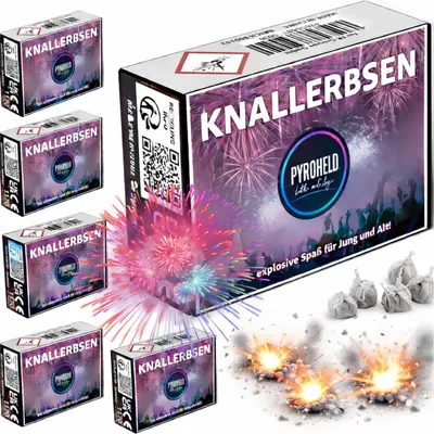 Produktbild von 500x Knallerbsen - Jugendfeuerwerk für Silvester - Knallteufeln