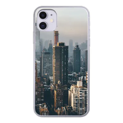 Produktbild von MuchoWow® Handyhülle Schutzhülle Hülle für iPhone 11 New York - Skyline - Amerika Silikon Softcase Handy Hülle - Handytasche