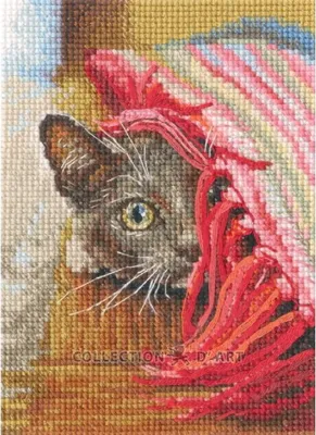 Produktbild von RTO Kreuzstich Stickpackung "Beobachter", Zählmuster, 9x12,5cm