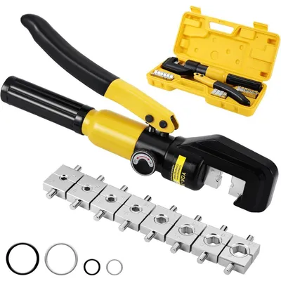 Produktbild von Hydraulische Presszange 10 Tonnen Crimpzange 4-70 mm² mit 9 Paar Matrizen