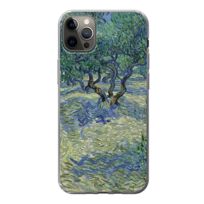 Produktbild von MuchoWow® Handyhülle Schutzhülle Hülle für iPhone 13 Pro Max Der Olivenhain - Vincent van Gogh Silikon Softcase Handy Hülle - Mobiltelefon