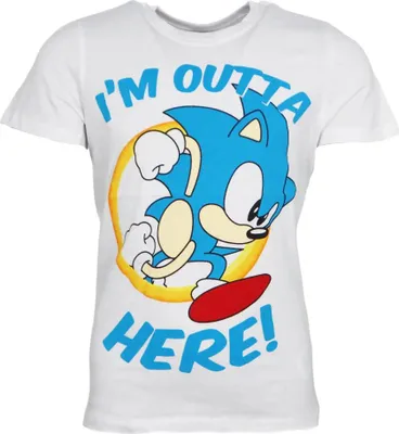 Produktbild von Sonic The Hedgehog Kinder Junge kurzarm T-Shirt Shirt – Weiß / 104