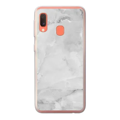 Produktbild von MuchoWow® Handyhülle Schutzhülle Hülle für Samsung Galaxy A20e Marmor - Stein - Weiß - Grau - Marmoroptik Silikon Softcase Handy Hülle - Abdeckung