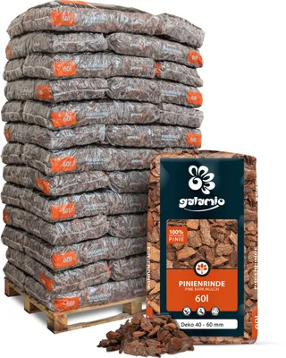 Produktbild von Galamio Rindenmulch Pinie Deko 60l x 39 Sack 2340l Palette