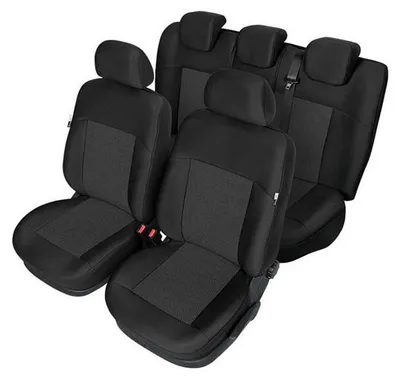 Obrázek produktu pro Kompletní sada potahů sedadel Kegel pro přední a zadní sedadla vozu Volkswagen Golf 7 (VII) 2012–2019, černá, textil
