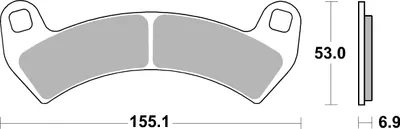 Produktbild von Bremsbelag SBS 954SI (Satz pro Scheibe) Offroad Sinter