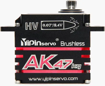 Obrázok produktu pre YIPINServo AK47 47KG HV 270�� Magnetická indukcia Vodotesné bezkartáčové digitálne servo Náhrada pre 1/10 1/8 diaľkové ovládanie modelu auta Dodatočné príslušenstvo