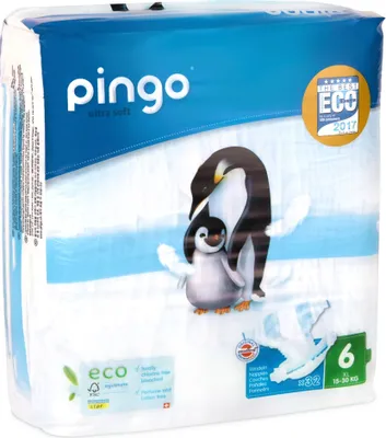 Immagine prodotto di Pannolini biologici XL 15-30 kg Pinguino Pingo Swiss 32 pz