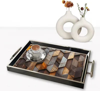 Produktbild von Evila Originals, TPG9898, Tablett, Mehrfarbig, 100 % GLAS, 50 x 29 x 3,5 cm