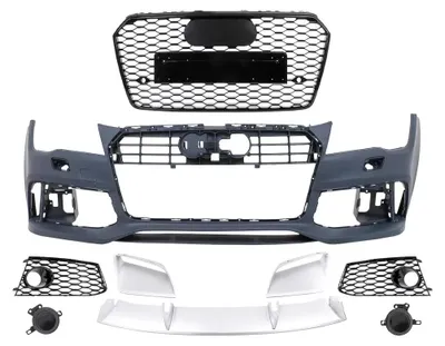 Zdjęcie produktu dla Grill chłodnicy z kratką w strukturze plastra miodu do Audi A7 (model 4G) przed liftingiem, lata produkcji 2010-2014, wzór RS7.