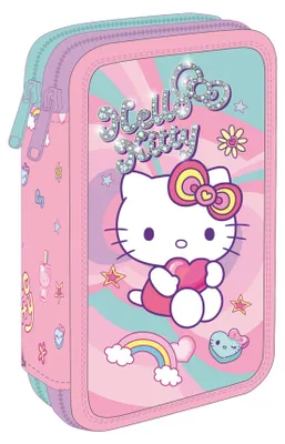 Immagine prodotto di Astuccio doppio con accessori Hello Kitty Jumper 2 Pink 1