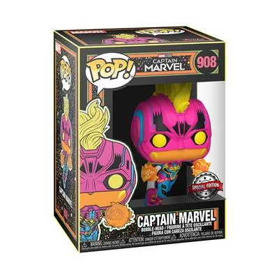 Produktbild von Funko POP! Marvel - Captain Marvel (Blacklight) (Exc) #55213