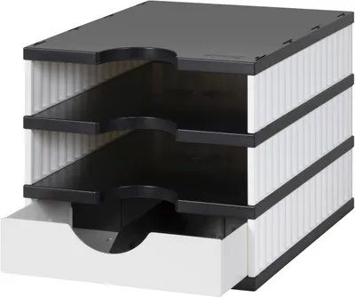 Zdjęcie produktu dla Styro 268-0103.0905S, Polistyren, Czarny, Biały, 1 szuf., 225 x 315 x 49 mm, 248 mm, 331 mm