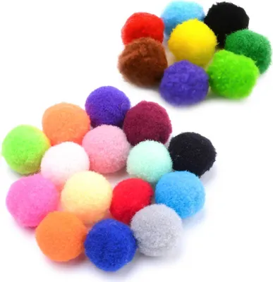 Produktbild von 100 Pompons 15mm kreativ zum Basteln unterschiedliche Farben oder Farbmix, Farbe:pink