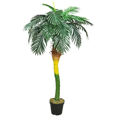 Produktbild von Decovego künstliche Kokospalme, Kunstpflanze,180 cm, Kunstpalme für Wohn- & Büroräume, Allergikerfreundlich & Pflegeleicht